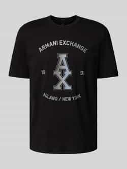 Armani Exchange T-shirt met labelprint
