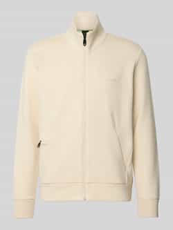 BOSS Green Regular fit sweatjack van katoenmix model 'SKAZ'