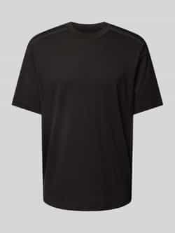 Armani Exchange Zwarte Katoenen T-shirt met Logoprint Black Heren
