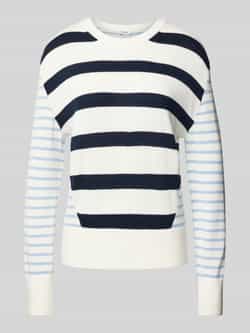 S.Oliver RED LABEL Regular fit gebreide pullover van katoenmix met strepen