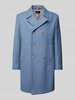 CINQUE Moderne dubbelrijige jas met opvallend ontwerp Blue Dames
