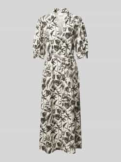 Jake*s Collection Midi-jurk met strikceintuur