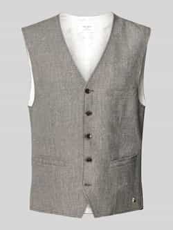 Carl gross Regular fit gilet van hoogwaardige linnenmix model 'WILSON'