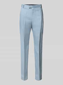 HUGO Straight fit stoffen broek met scheerwol model 'Tano'