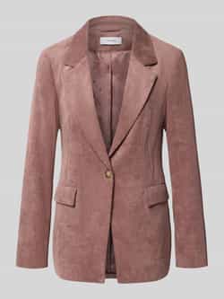 Comma Slim fit blazer van corduroy met klepzakken