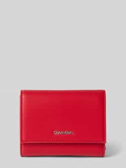 Calvin Klein Dames Trifold Portemonnee met Rits Red Dames