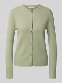 Christian Berg Woman Cardigan met ronde hals en knoopsluiting