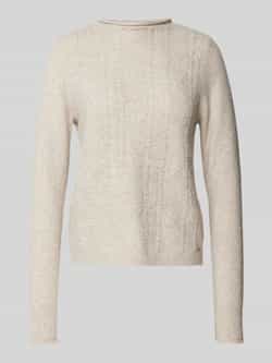 QS Gebreide pullover met opstaande kraag