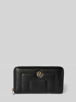 Hugo Boss Iconische ritsportemonnee voor dames Black Dames