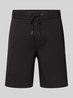 Boss Regular fit sweatbermuda met logo-applicatie model 'Leoni'
