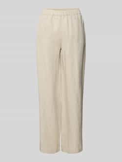 MOS MOSH Relaxed fit linnen broek met steekzakken model 'Emmi'