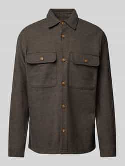 Jack & Jones Premium Comfort fit overhemdjack met klepzakken op de borst model 'RAYMOND'