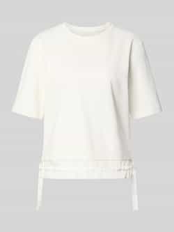 Marc Cain T-shirt van modalmix met strikdetails