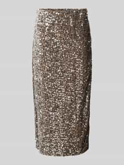 Pieces Nauwsluitende midirok met pailletten model 'KAM'