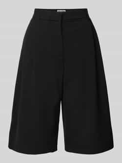 Review Korte loose fit broek met bandplooien