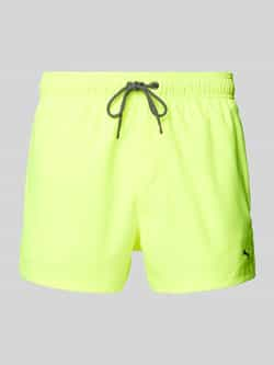 Puma Gele Zwemshorts Elektrisch Limoen Yellow Heren