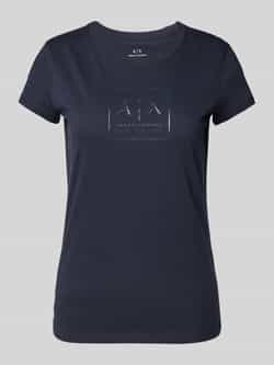 Armani Exchange T-shirt met labelprint