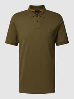 Hugo Boss Geborduurd Poloshirt met Twee-Knoopsluiting Green Heren