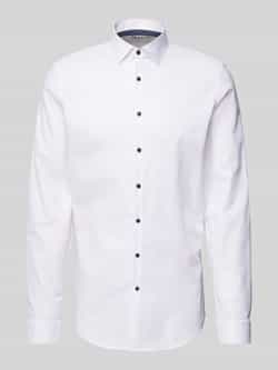 Jake*s Slim fit zakelijk overhemd met extra lange mouwen