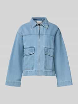 NEO NOIR Jeansjack met platte kraag model 'Titan'