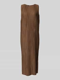 Opus Midi-jurk met plissévouwen model 'Worna'