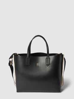 Tommy Hilfiger Zwarte Dameshandtas met Verstelbare Band Black Dames