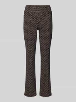 STEHMANN Flared stoffen broek met elastische band model 'Ina'