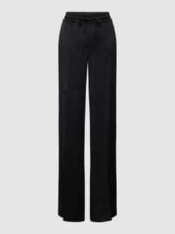CAMBIO Flared stoffen broek met persplooien model 'AVRIL'