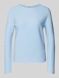 Marc O'Polo Regular fit gebreide pullover van puur katoen met rolrand
