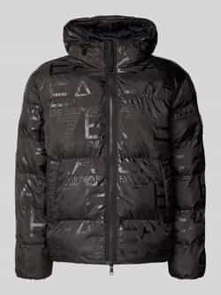 EA7 Emporio Armani Regular fit gewatteerd jack met all-over logoprint model 'MOUNTAIN'