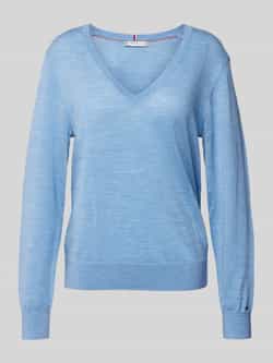 Tommy Hilfiger Gebreide pullover van wol met V-hals