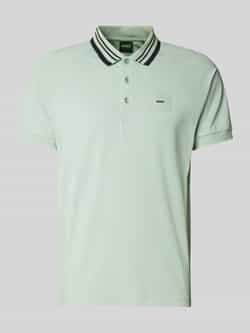 BOSS Green Regular fit poloshirt met labelbadge model 'Paddy'