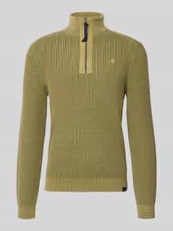 Lerros Slim fit schipperstrui in gebreide look