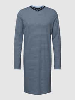 Schiesser Nachthemd met all-over motief model 'Fine Interlock'