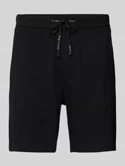 Christian Berg Men Sweatshorts met labeldetail