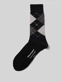 Burlington Sokken met argyle-stitching model 'Covent'