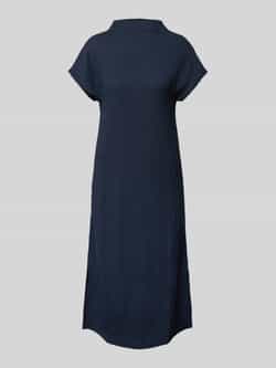 Tom Tailor Denim Soepele midi-jurk met opstaande kraag