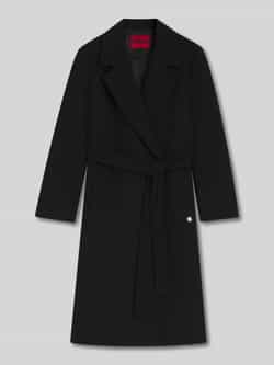 HUGO Regular fit lange jas met wol model 'MELZY'