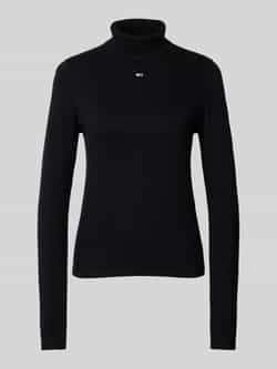 Tommy Jeans Zwarte Sweater Slip On Regular Fit Black Dames
