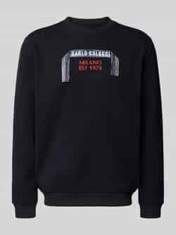 Carlo colucci Sweatshirt met labeldetail