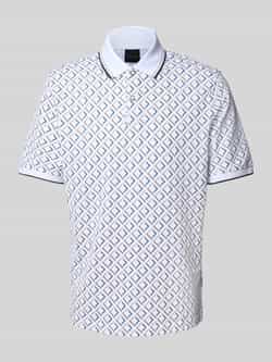 Bugatti Regular fit poloshirt in all-over look