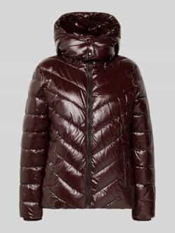 Christian Berg Woman Selection Gewatteerd jack met capuchon en ritssluiting