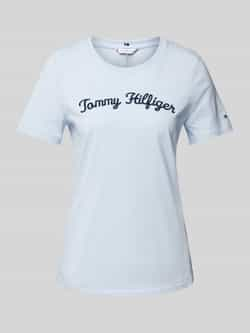 Tommy Hilfiger T-shirt met labelstitching model 'SCRIPT'