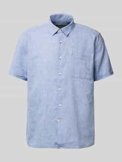 Barbour Regular fit linnen overhemd met borstzak model 'Nelson'