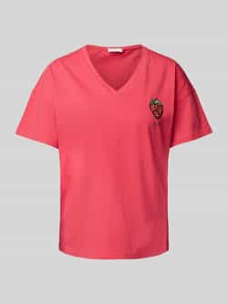 Liu Jo White T-shirt met labeldetail