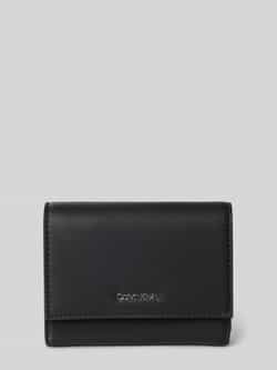 Calvin Klein Trifold Ritsportemonnee Herfst Winter Collectie Black Dames