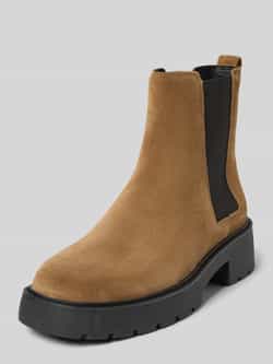 Calvin Klein Jeans Chelsea boots van leer met treklus model 'CHUNKY'
