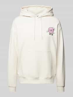 Hugo Blue Hoodie met motiefprint model 'Namiko'