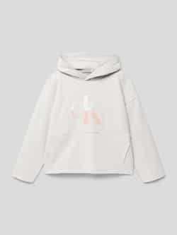 Calvin Klein Jeans Hoodie met labelprint model 'SWIRL'