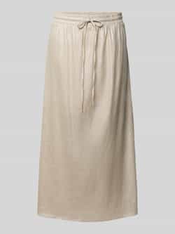 Someday Midirok van linnenmix met elastische band model 'Oflow'